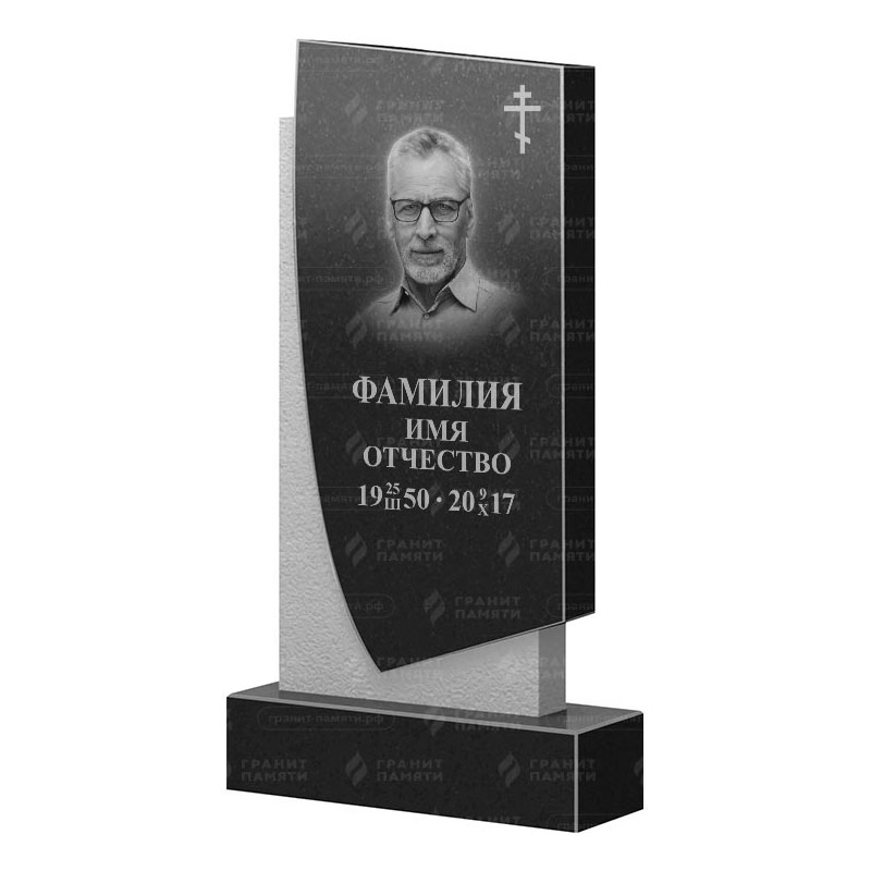 Памятники из гранита вертикальные в Магнитогорске | Гранитный памятник ФГ-075