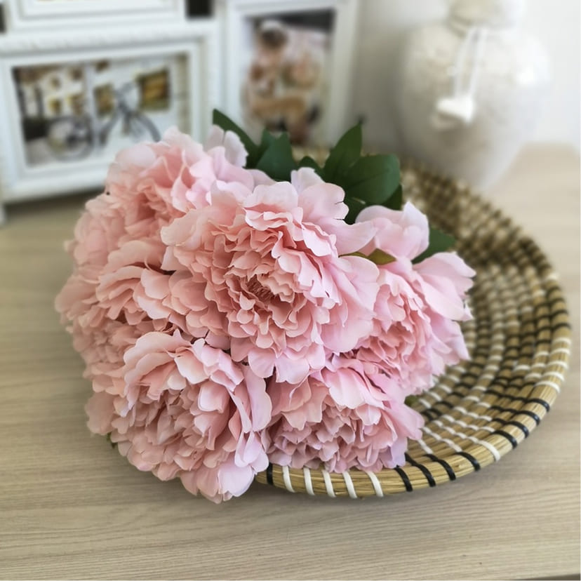 Искусственные цветы в Магнитогорске | Цветы искусственные «Пионы», розовые, букет