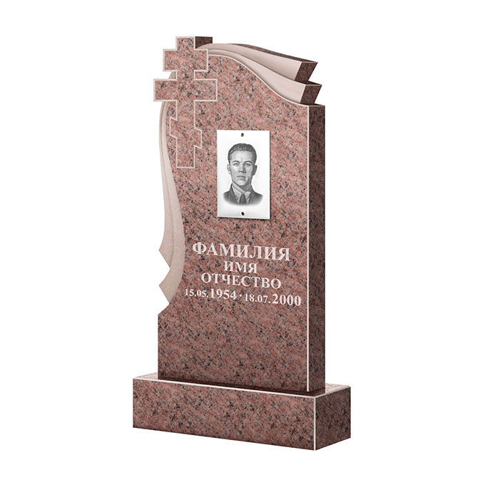 Гранитные памятники в Магнитогорске | Памятник из гранита Розалия Pink ФГЦ-081