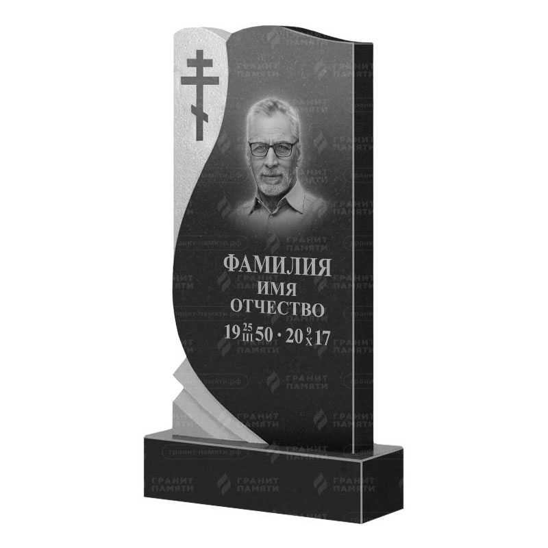 Памятники из гранита вертикальные в Магнитогорске | Гранитный памятник ФГ-169