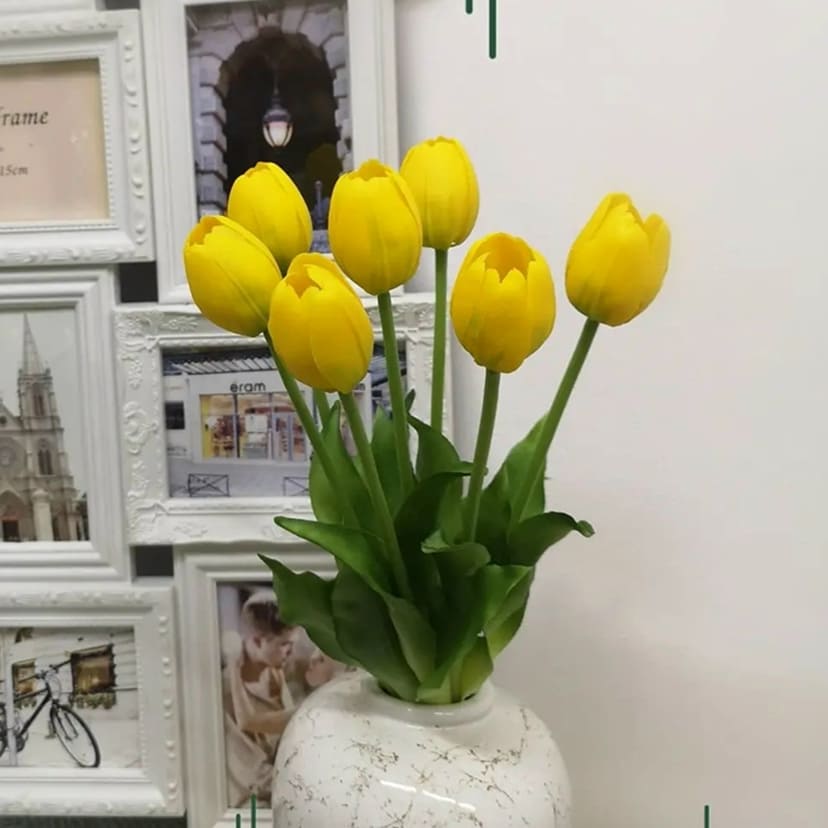 Искусственные цветы в Магнитогорске | Цветы искусственные «Тюльпаны», желтые, букет