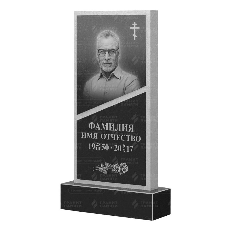 Памятники из гранита вертикальные в Магнитогорске | Гранитный памятник ФГ-164