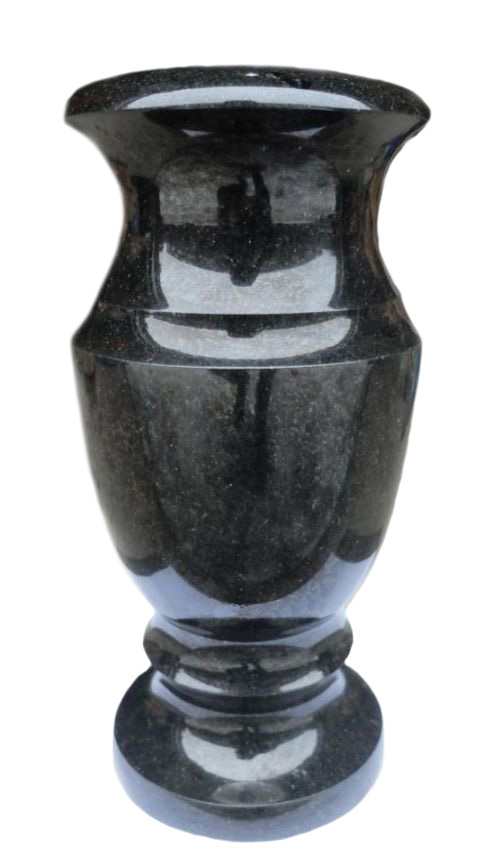 Вазы из камня в Магнитогорске | Ваза гранитная «Габбро 40»