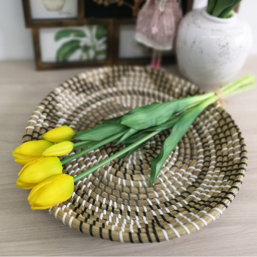 Искусственные цветы в Магнитогорске | Цветы искусственные «Тюльпаны, бутоны», желтые, букет