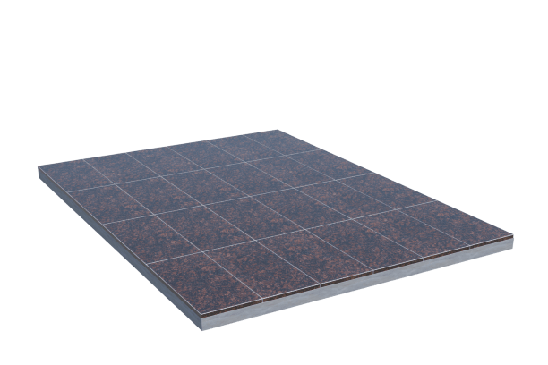 Площадки на могилу в Магнитогорске | Площадка с облицовкой Дымовским гранитом