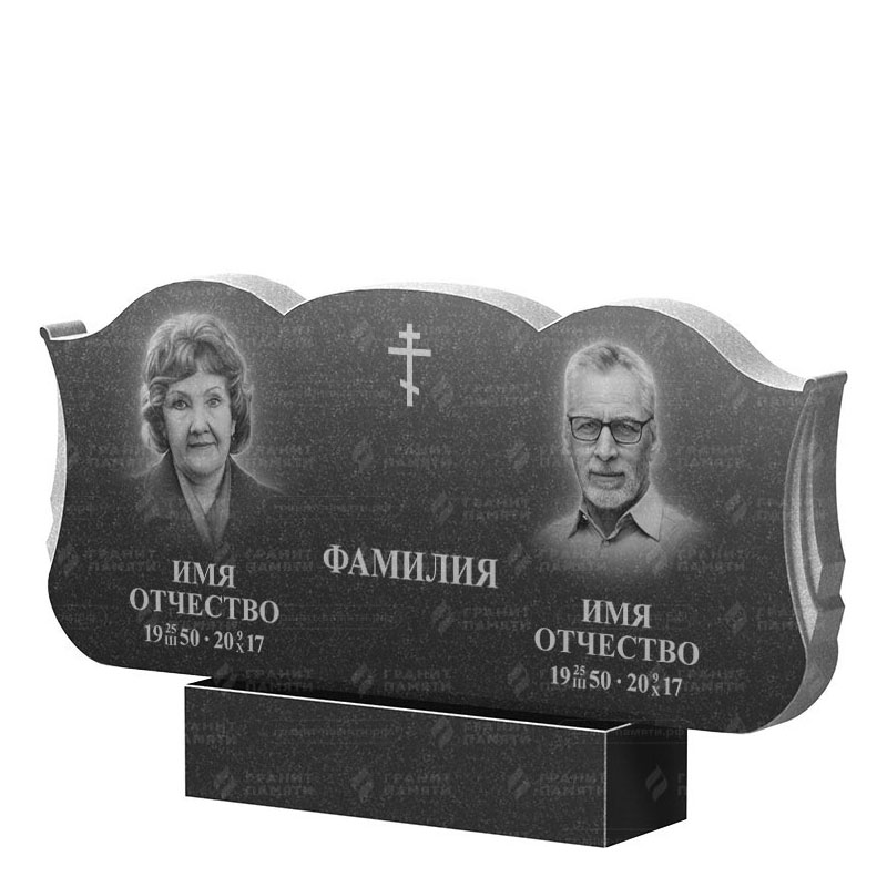 Гранитные памятники в Магнитогорске | Двойной гранитный памятник ФГ-261