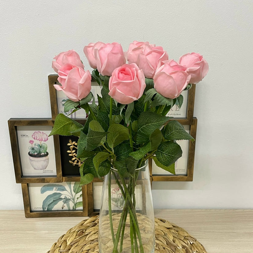 Искусственные цветы в Магнитогорске | Цветок искусственный «Роза», нежно-розовая, одиночный