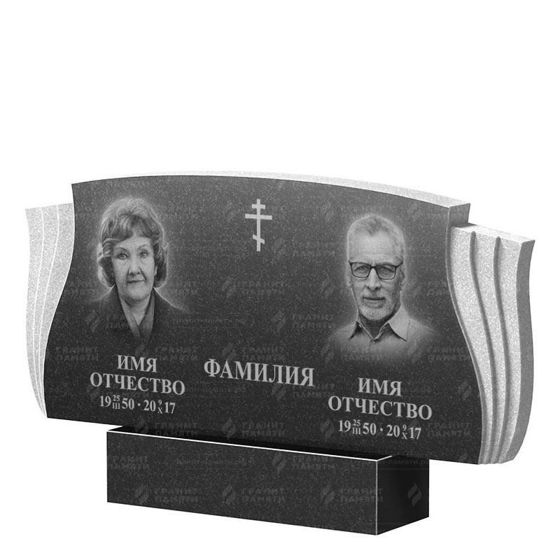 Гранитные памятники в Магнитогорске | Двойной гранитный памятник ФГ-264