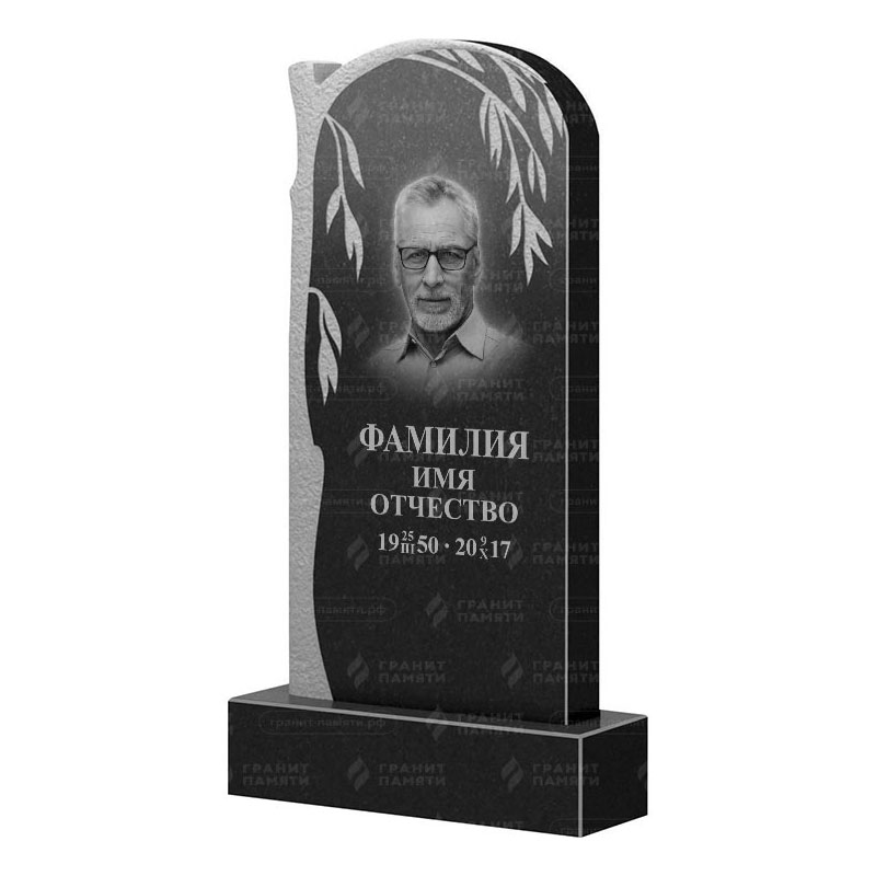 Памятники из гранита с деревом в Магнитогорске | Гранитный памятник ФГ-090