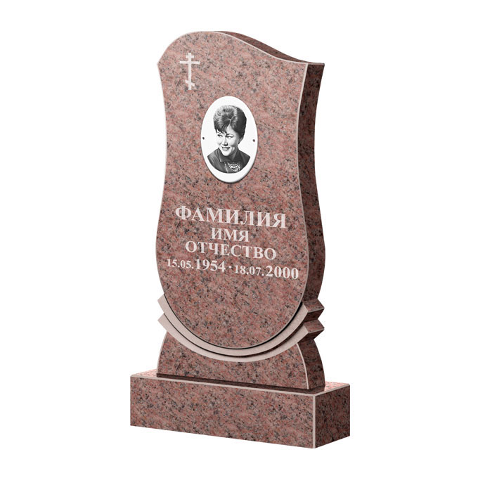 Гранитные памятники в Магнитогорске | Памятник из гранита Розалия Pink ФГЦ-056