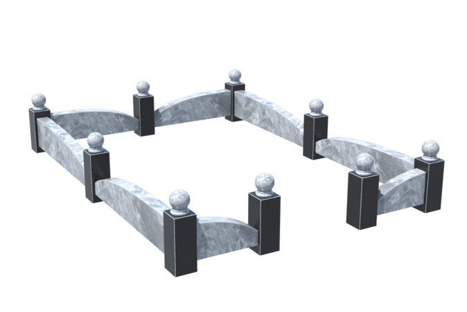 Цоколи на могилу в Магнитогорске | Цоколь на могилу №0040