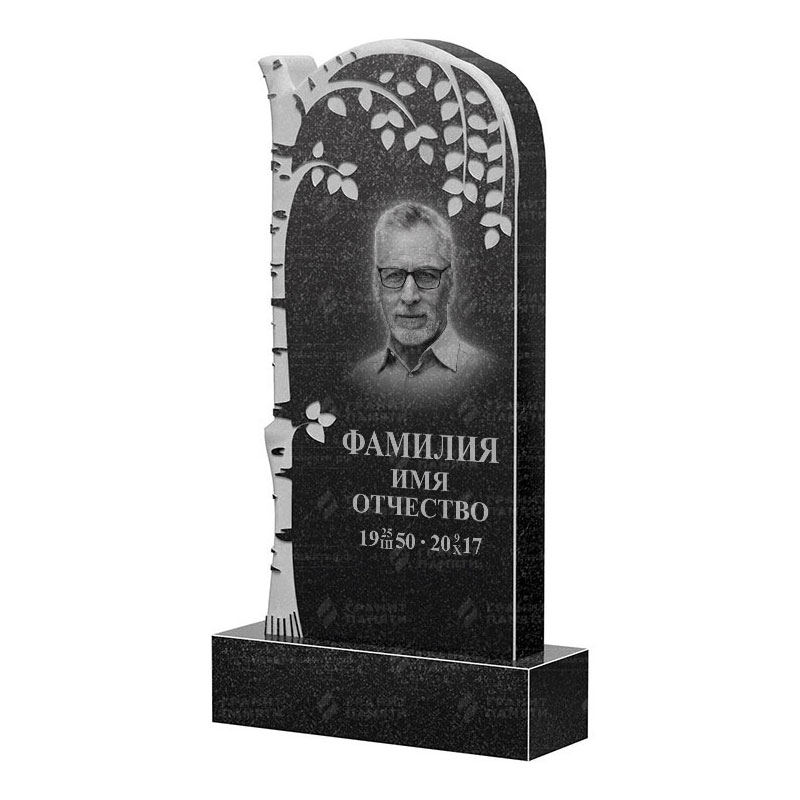 Памятники из гранита с деревом в Магнитогорске | Гранитный памятник ФГ-091