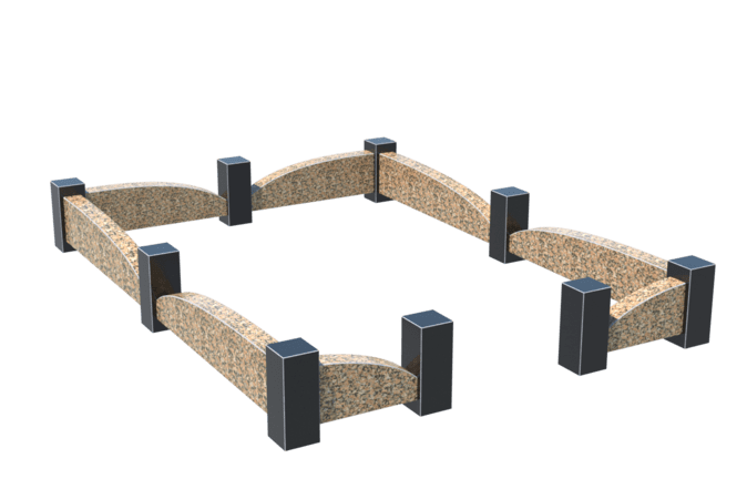 Цоколи на могилу в Магнитогорске | Цоколь на могилу №0046