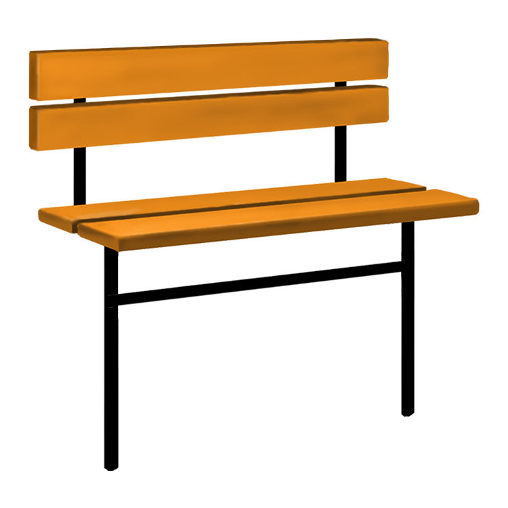 Металлические оградки, столы, скамейки в Магнитогорске | Скамейка №3 со спинкой