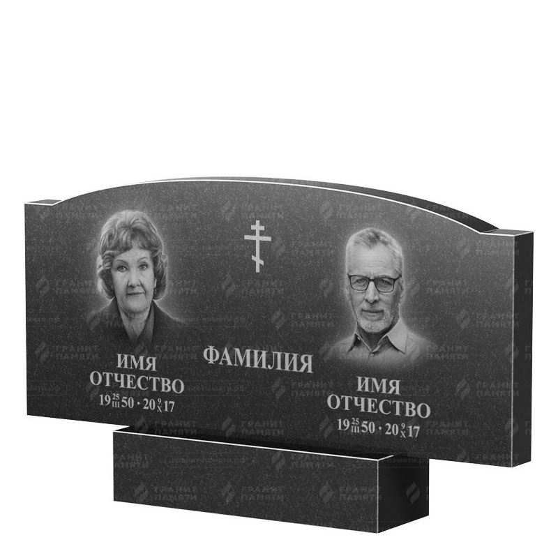 Гранитные памятники в Магнитогорске | Двойной гранитный памятник ФГ-257