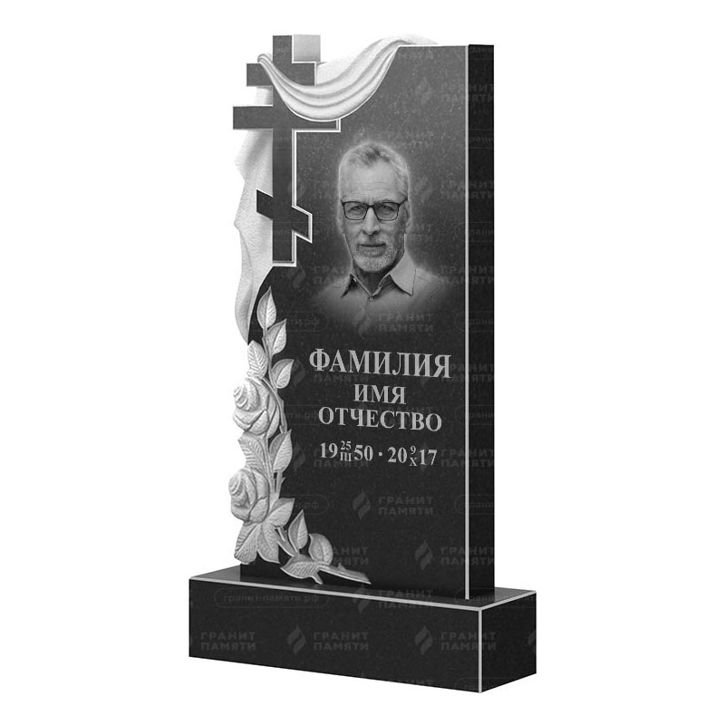 Памятники из гранита вертикальные в Магнитогорске | Гранитный памятник ФГ-189