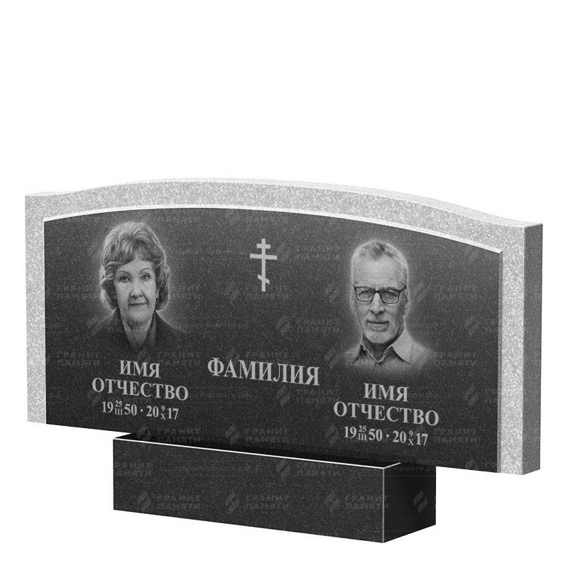 Памятники из гранита двойные в Магнитогорске | Двойной гранитный памятник ФГ-131