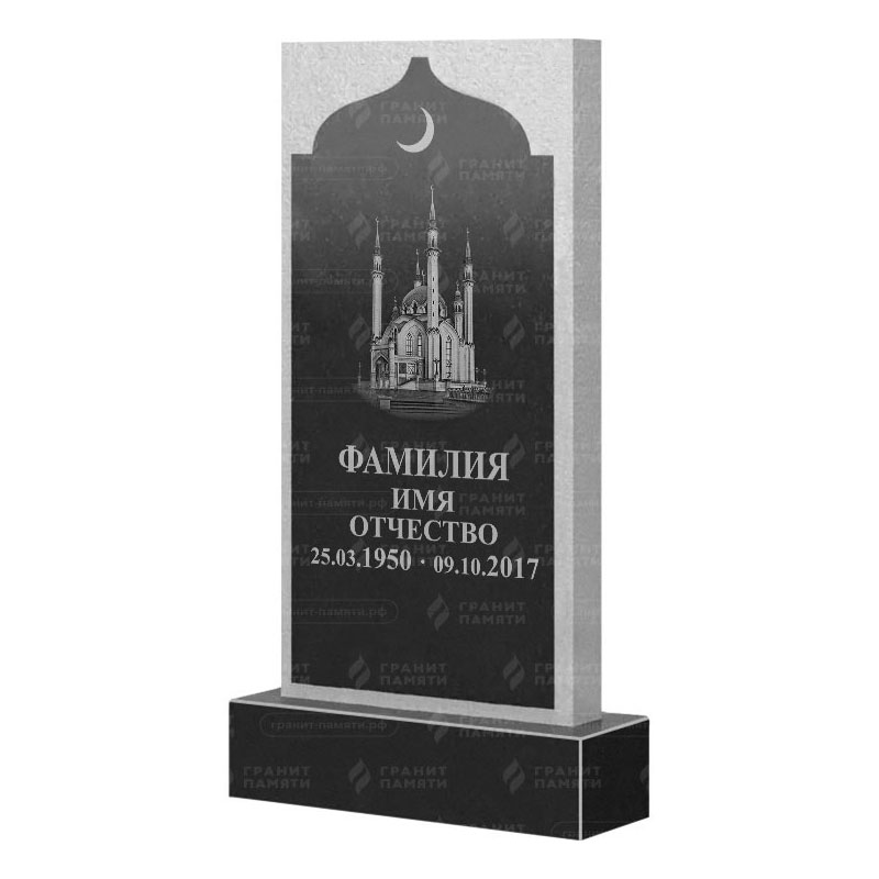 Мусульманские памятники на могилу в Магнитогорске | Гранитный памятник ФГ-167
