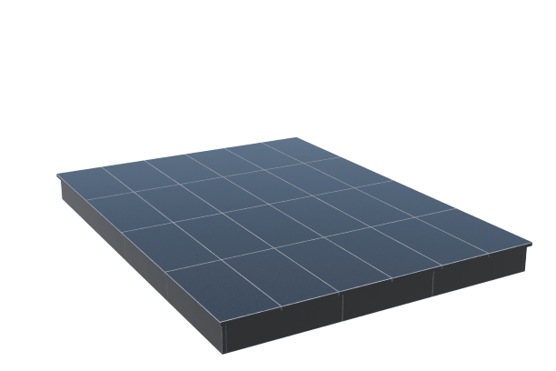 Площадки на могилу в Магнитогорске | Площадка с вертикальной (15 см) облицовкой гранитом Габбро