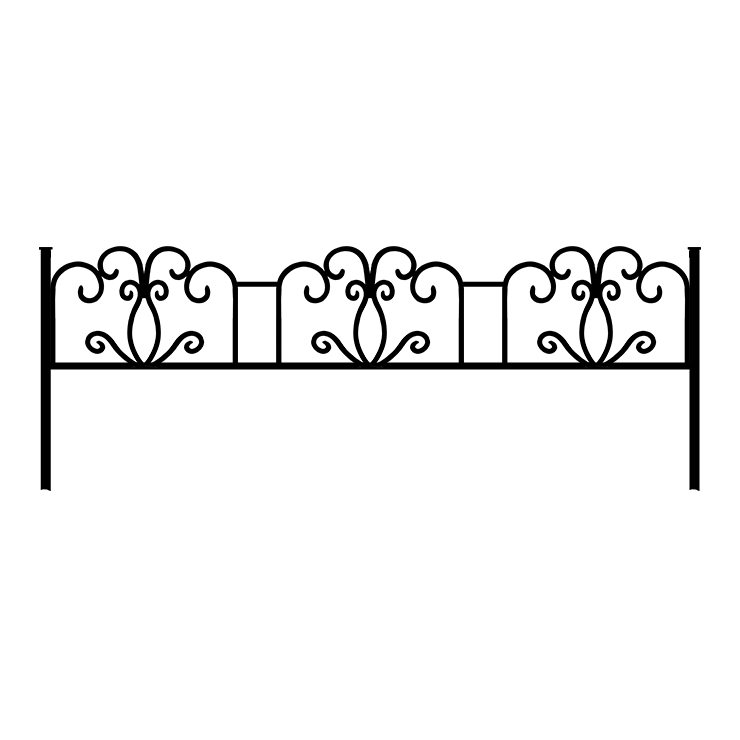 Металлические оградки, столы, скамейки в Магнитогорске | Оградка №4