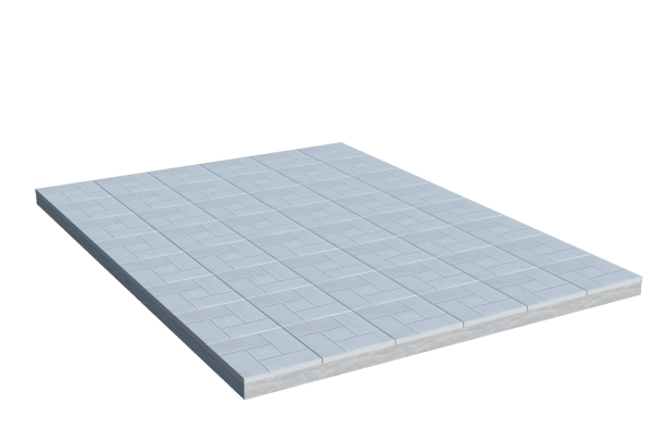 Площадки на могилу в Магнитогорске | Площадка с тротуарной плиткой