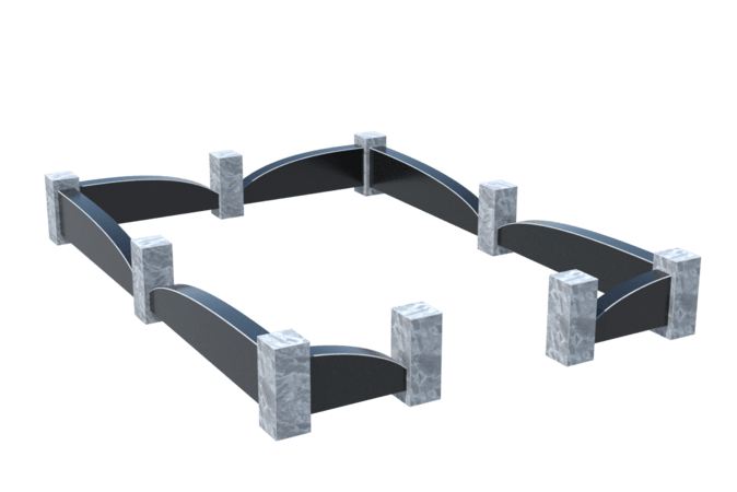 Цоколи на могилу в Магнитогорске | Цоколь на могилу №0041