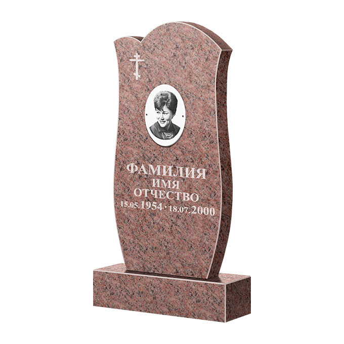 Памятники из цветного гранита в Магнитогорске | Памятник из гранита Розалия Pink ФГЦ-039