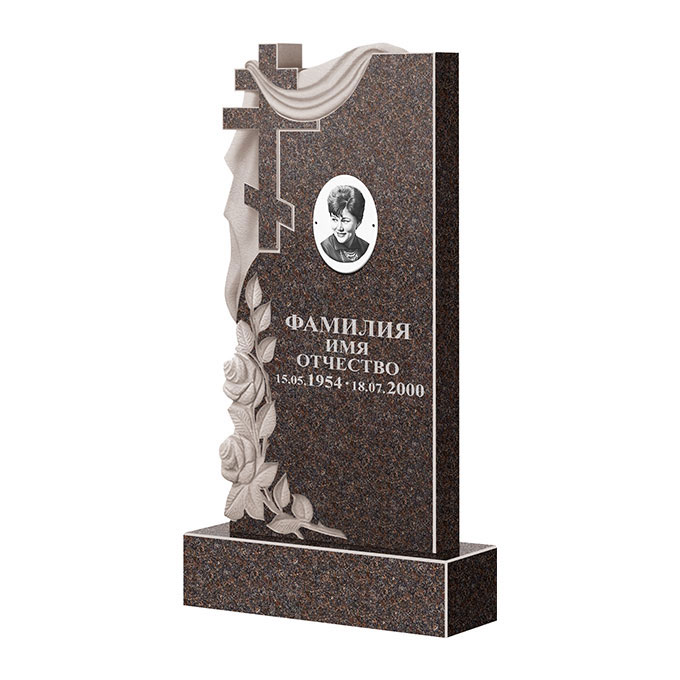 Гранитные памятники в Магнитогорске | Памятник из гранита Карел Brown ФГЦ-189