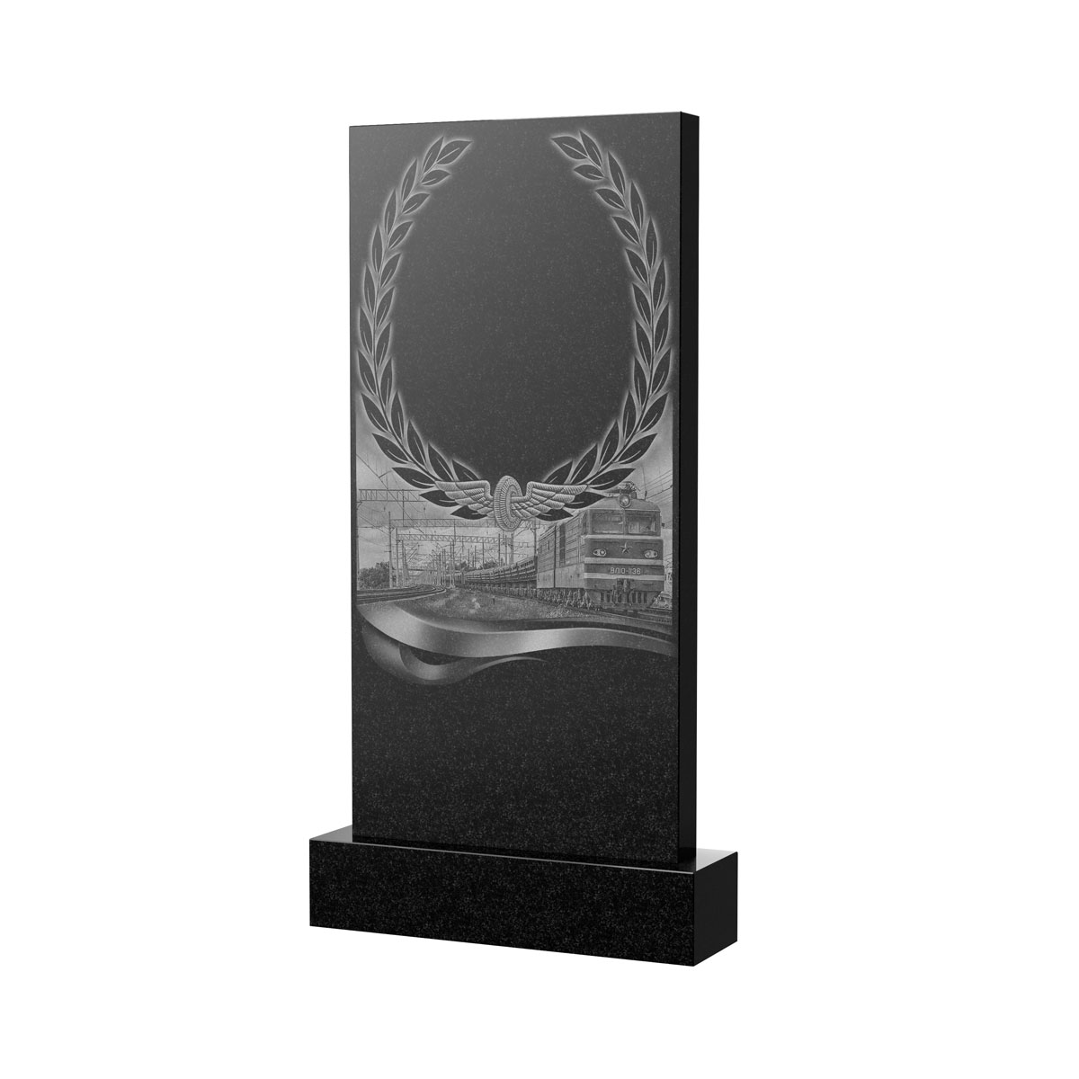 Художественное оформление памятника в Магнитогорске | Художественное оформление на гранитную стелу, рисунок ВХО-054