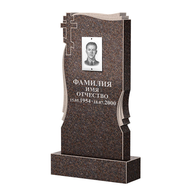 Гранитные памятники в Магнитогорске | Памятник из гранита Карел Brown ФГЦ-185